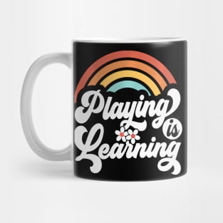 Playing Is Learning Groovy Rainbow Mug